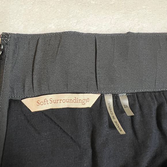 Soft Surroundings High Rise Wide Leg Pants Size 2X Classic Minimalist Office - Picture 4 of 13